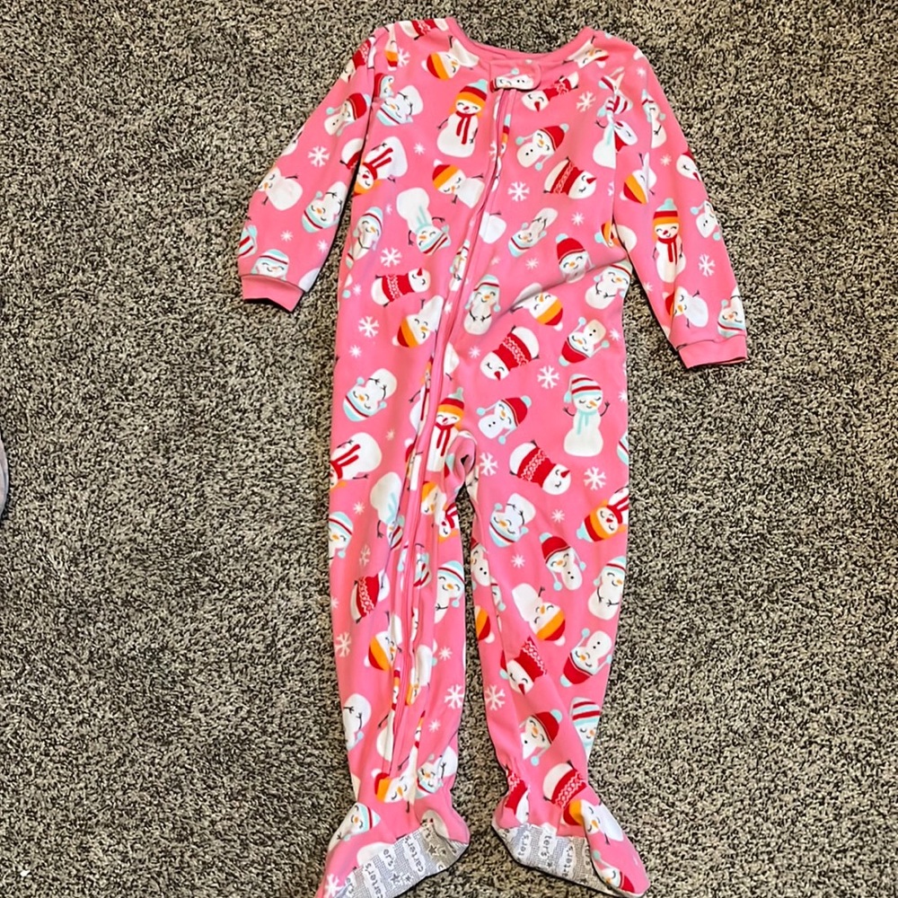 Carters Snowman Fleece Pajamas